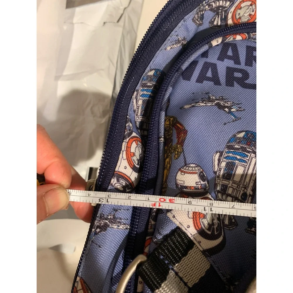 Pottery Barn Kids Star Wars Small Blue Droid Rolling Backpack Kids